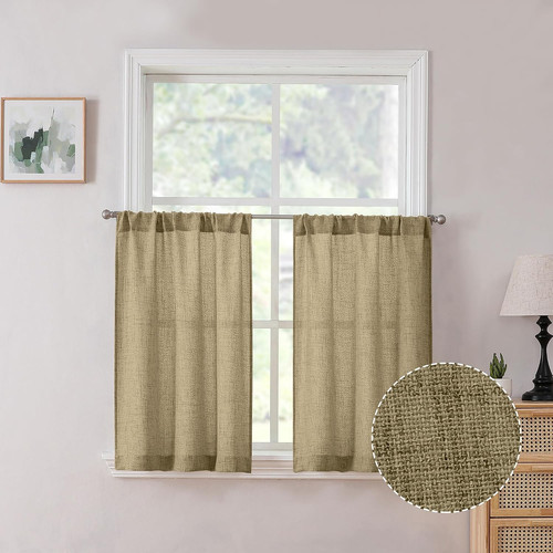 Short linen tier - short,